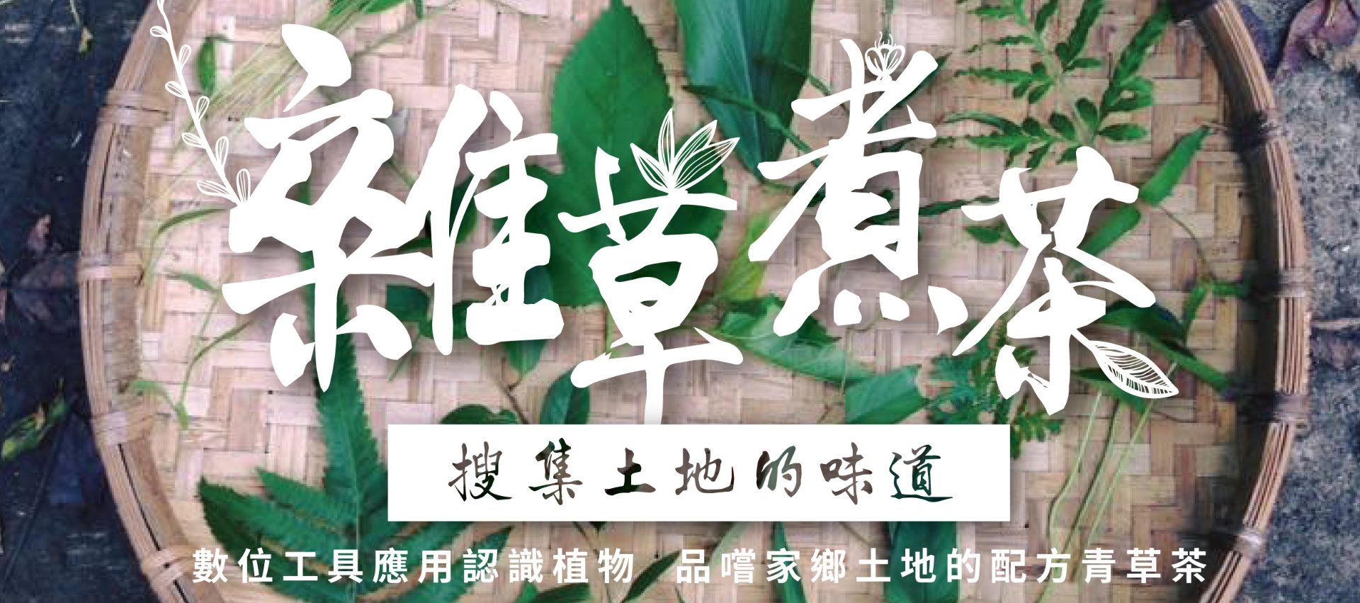 虎頭山自然永續學苑 八月課程報名：《雜草煮茶─蒐集土地的味道》